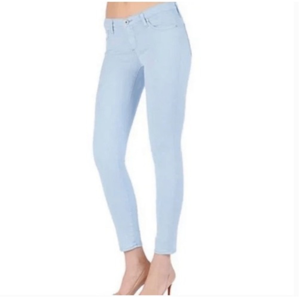 AG Adriano Goldschmeid The Legging Super Skinny Ankle in Light Blue Size 28R